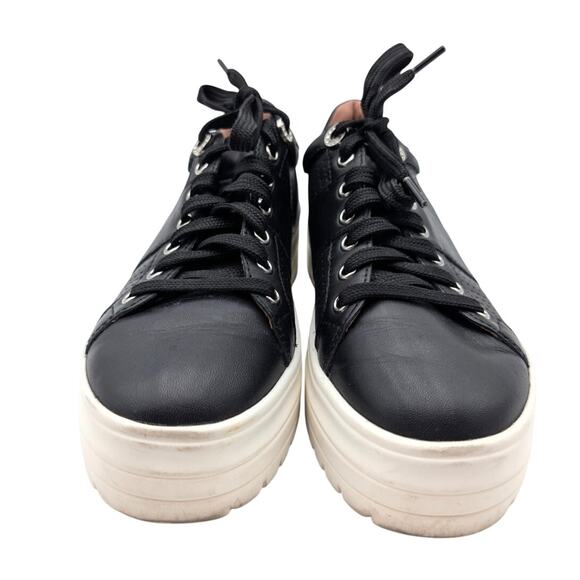 Linea Paolo Jett Platform Sneaker Shoes Lace-Up Women's Black Size US6M EU37 - Picture 2 of 10